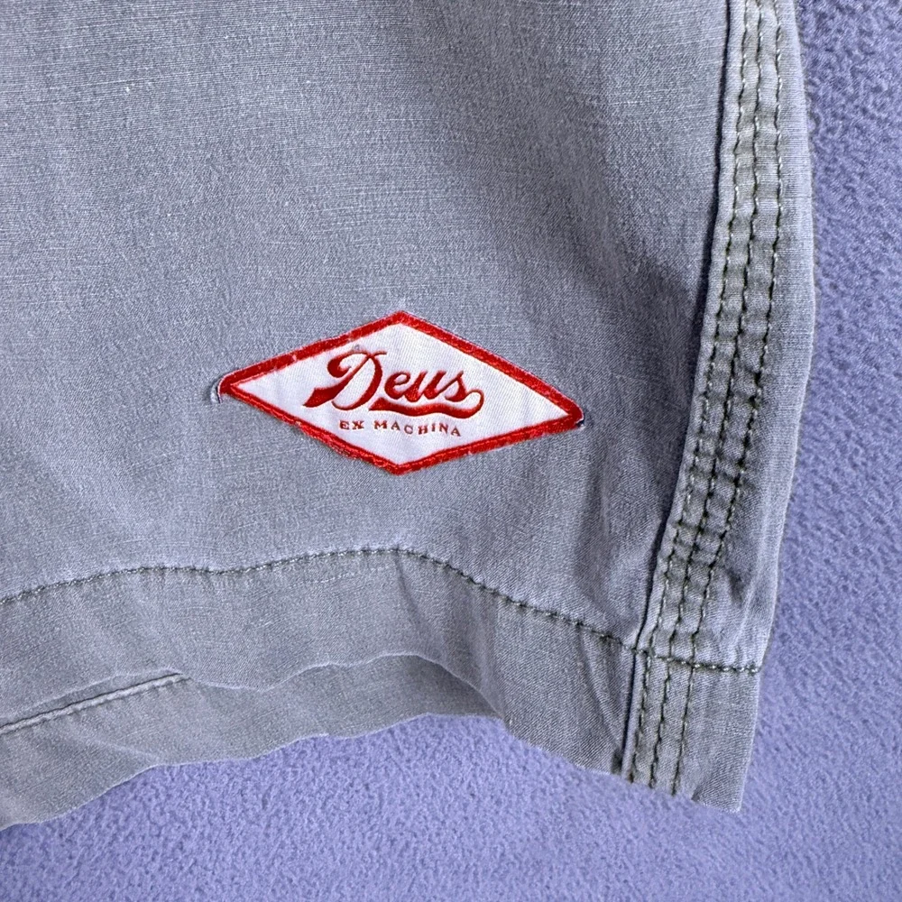 Deus Ex Machina Motorcycles Board Shorts Mens 38 Tugu Garment Dye  Swim Trunks